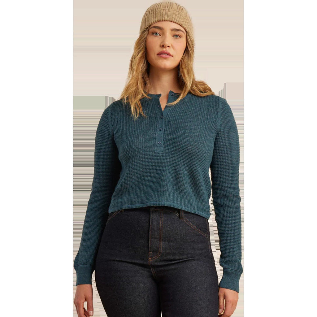 Women's Well Worn Thermal Long Sleeve Henley