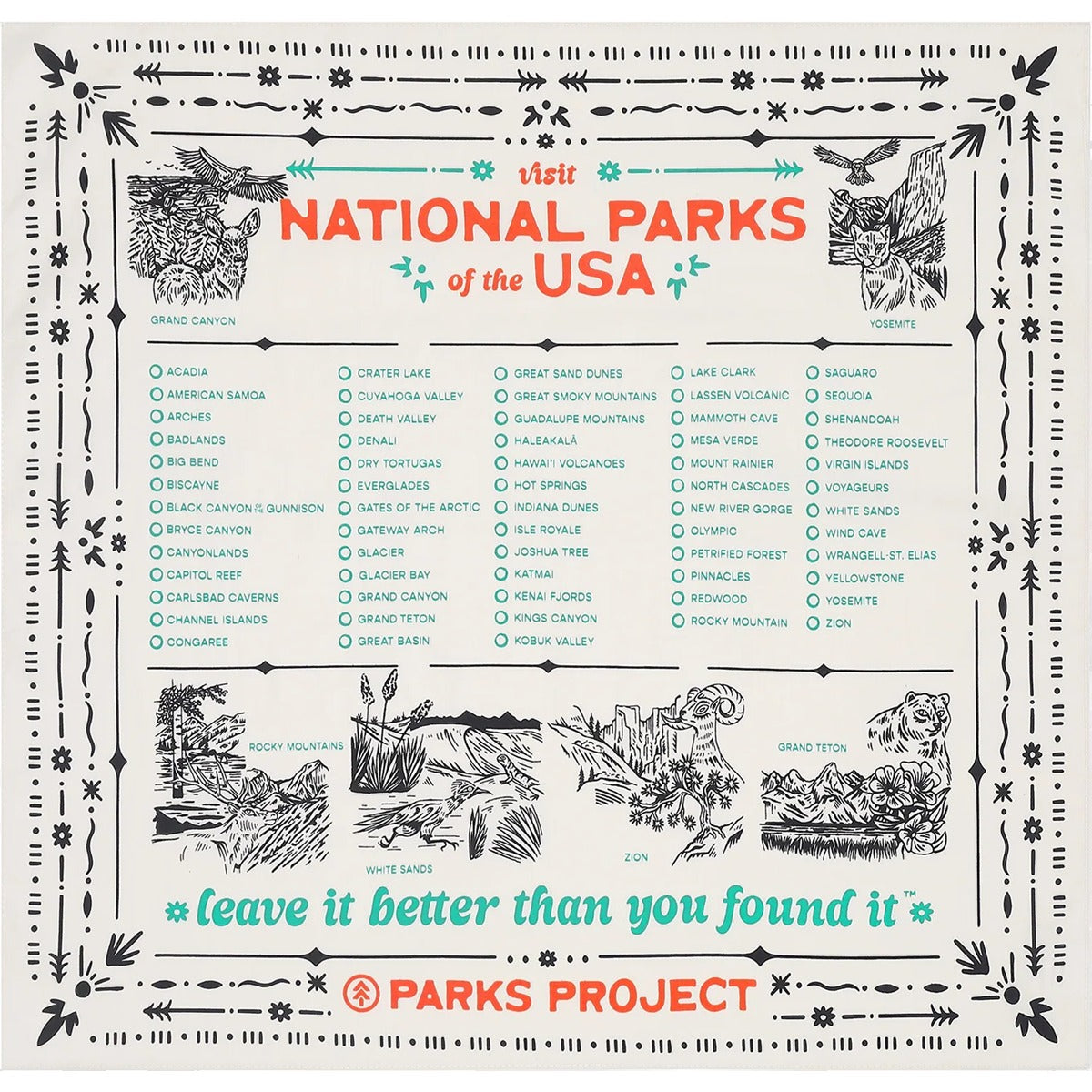 National Park Naturalist Bandana