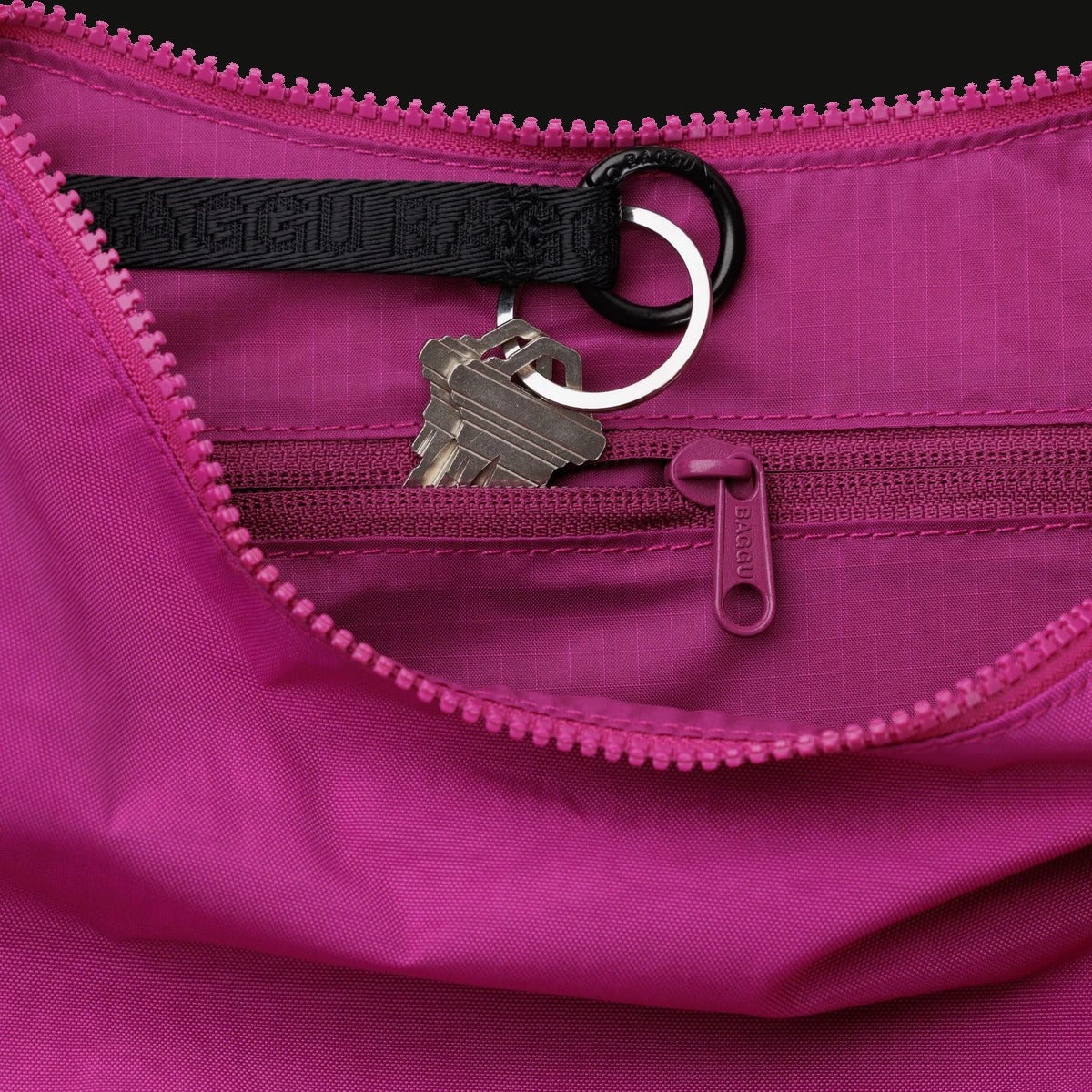 Medium Nylon Crescent Bag
