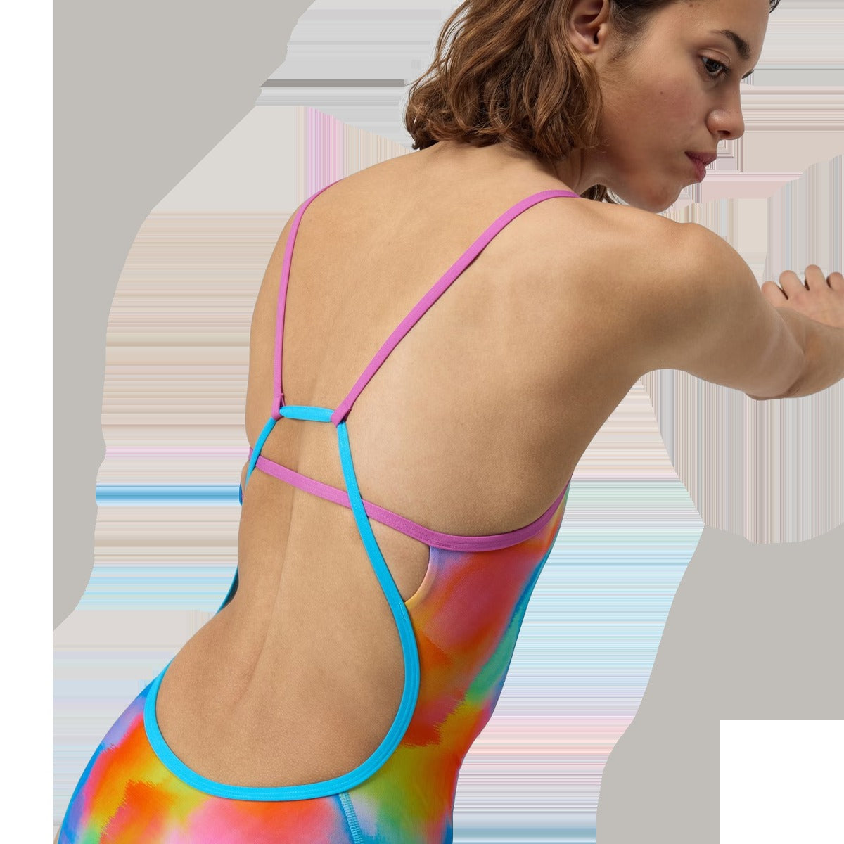 Youth Printed Tri Back One Piece