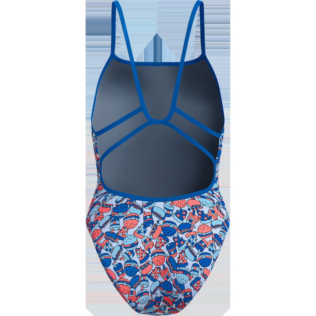 Women's Printed Web Back One Piece