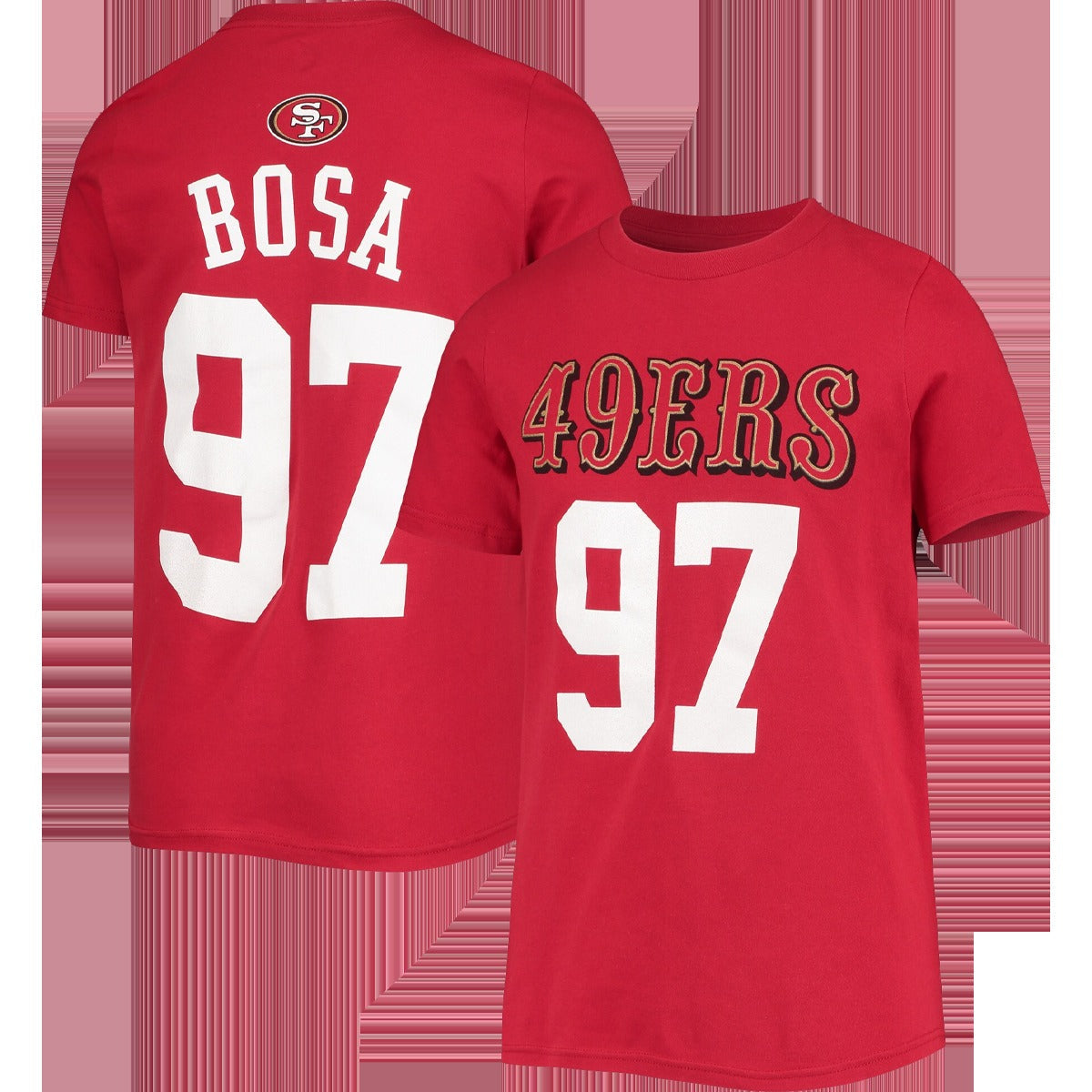 Youth 49ers Mainliner Name & Number Tee - Bosa