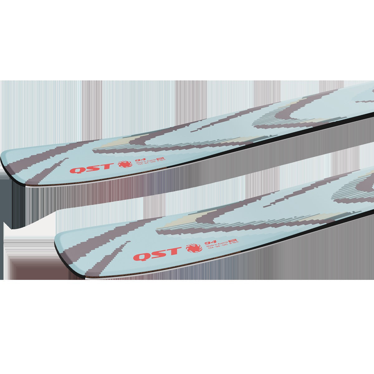 Salomon QST 94 Iced Aqua Demo Ski Package