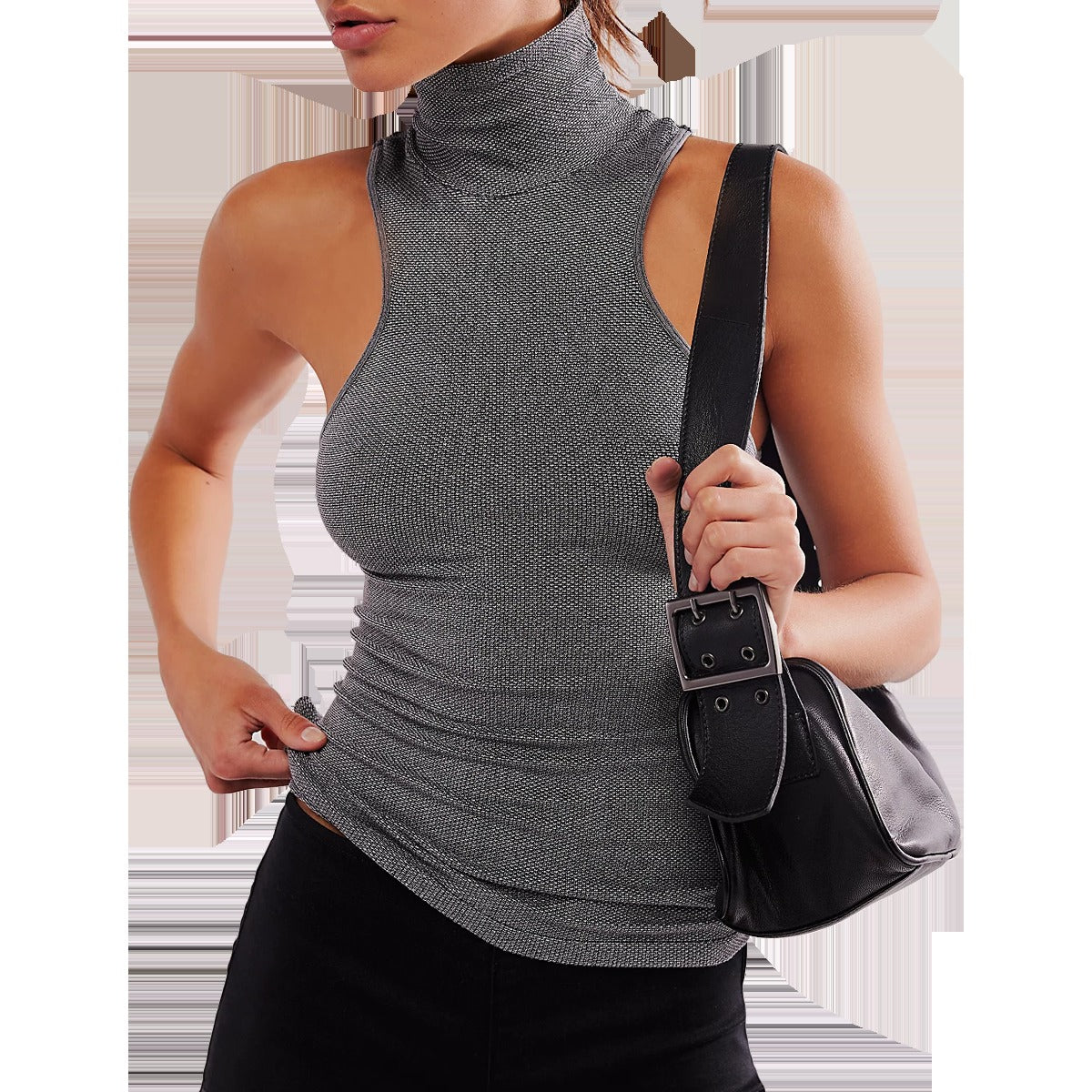 Women's Always Ready Seamless Turtleneck Tank