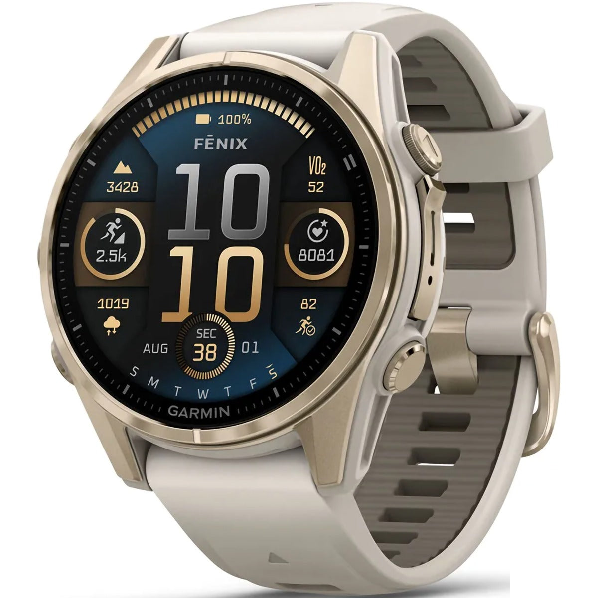 Fenix 8 Sapphire 43mm Amoled - Soft Gold