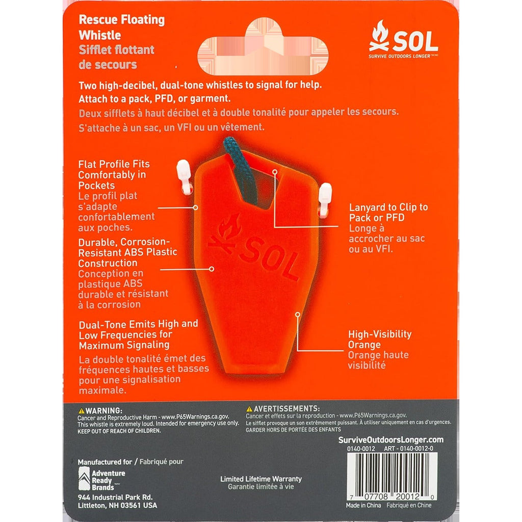 Rescue Floating Whistle (2 Pack)
