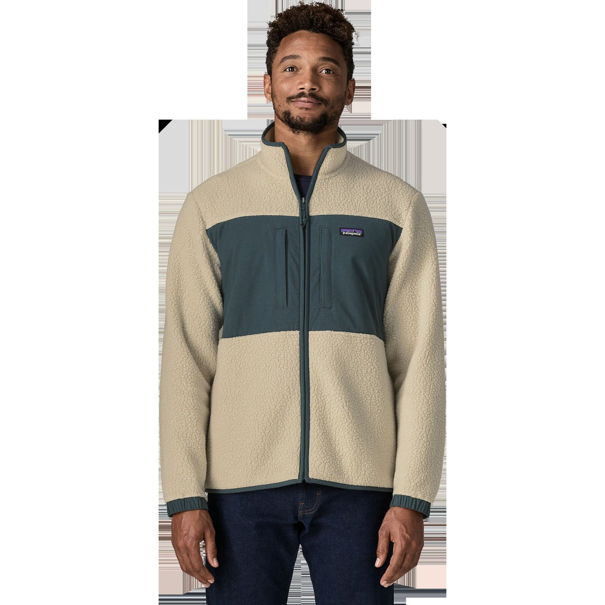 Men's Retro Pile Patch Jacket