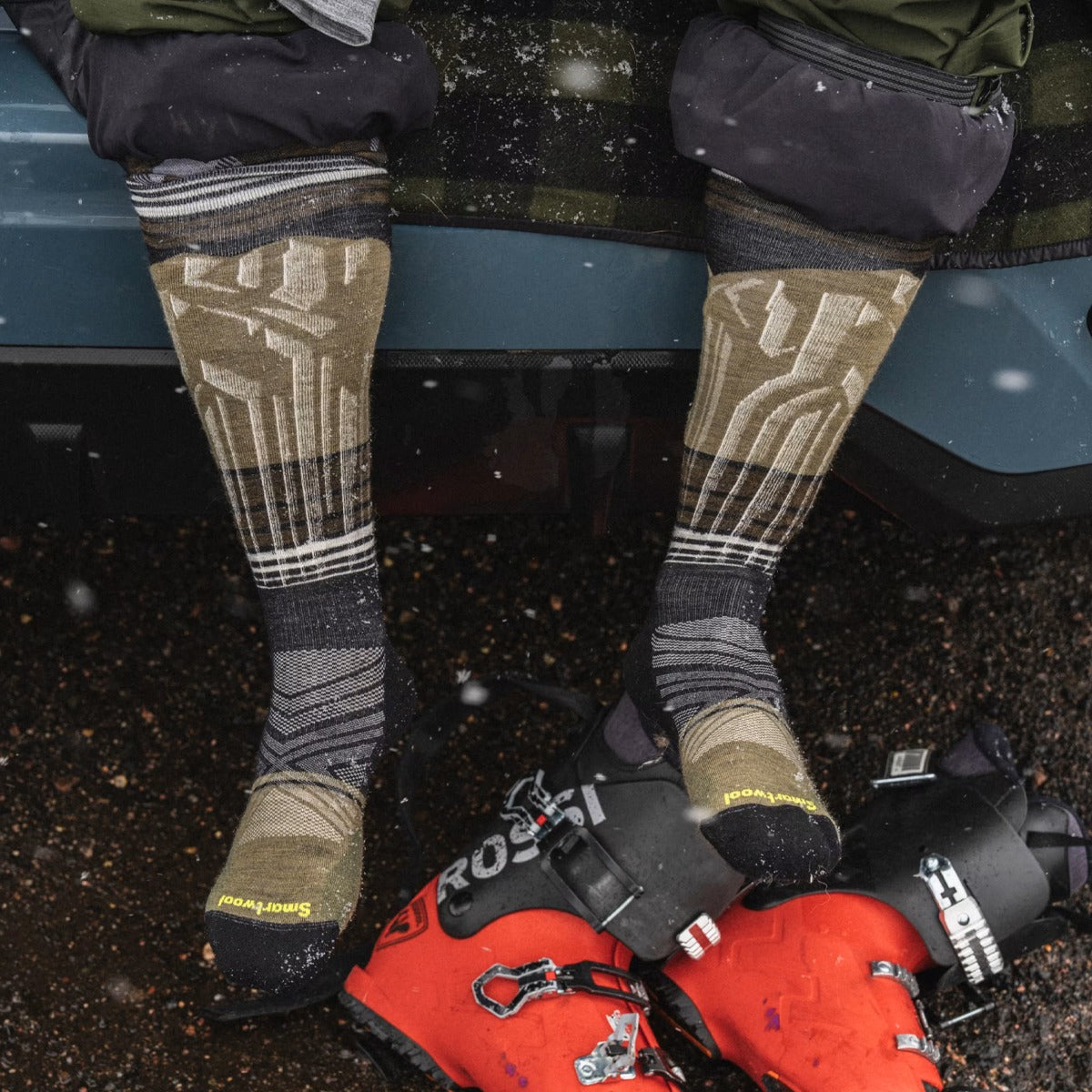 Ski Summit Shot Over The Calf Socks