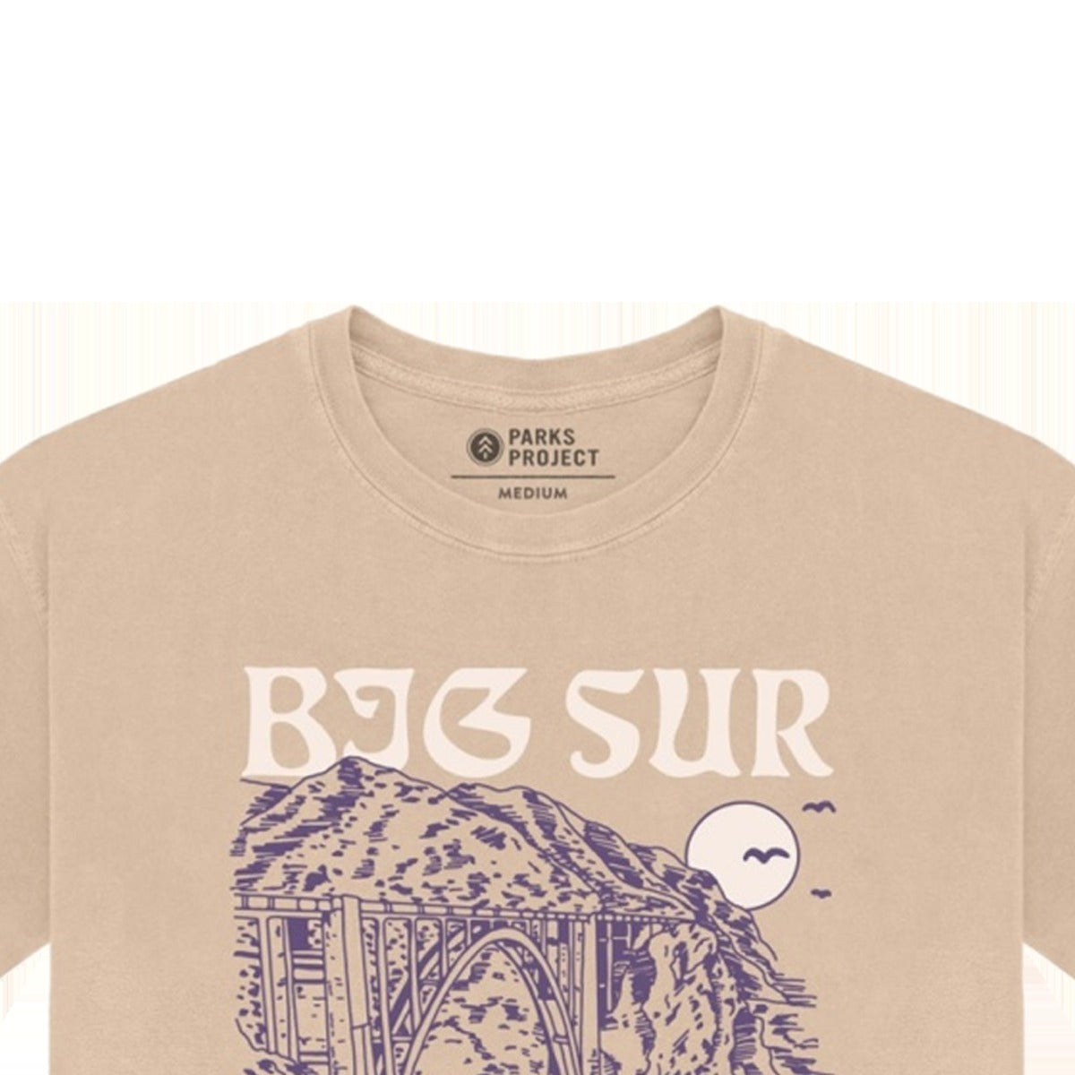 Women's Big Sur Bridges Puff Print Boxy Tee