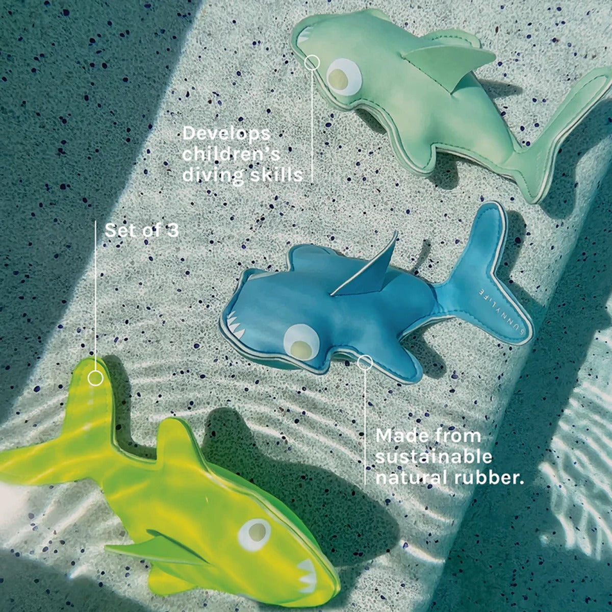Dive Buddies Salty the Shark Set of 3