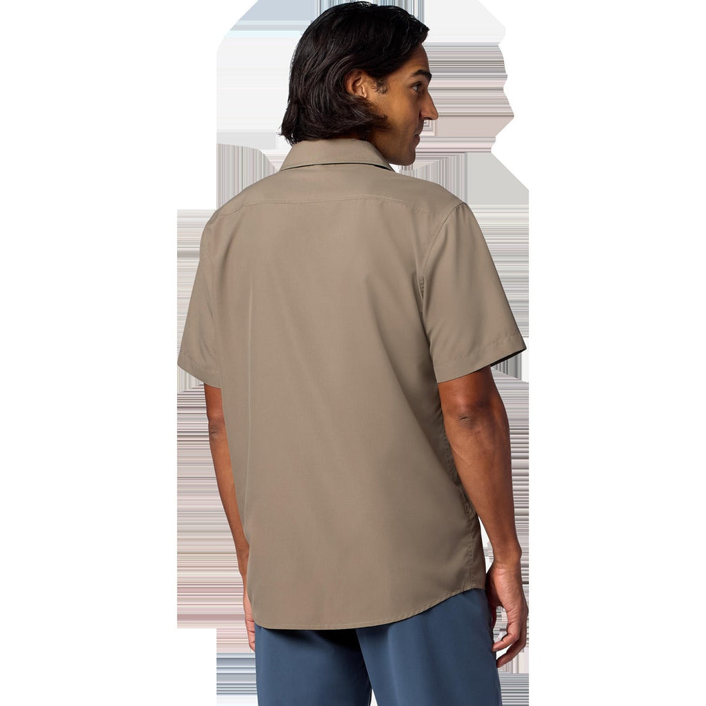 Men's AirExchange UPF 40 Novelty Short-Sleeve Collared Shirt