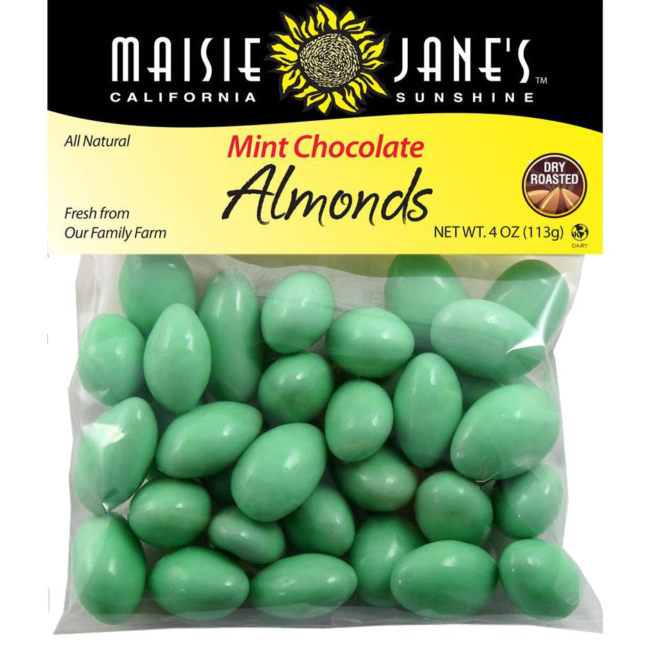Mint Chocolate Almonds - 4 oz