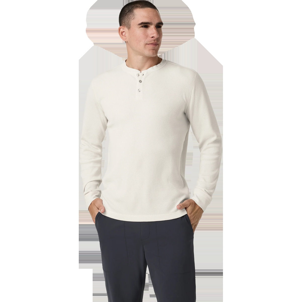 Men's Waffle Henley