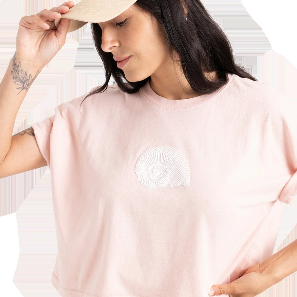 Women's Striped Shell Cropped Tee