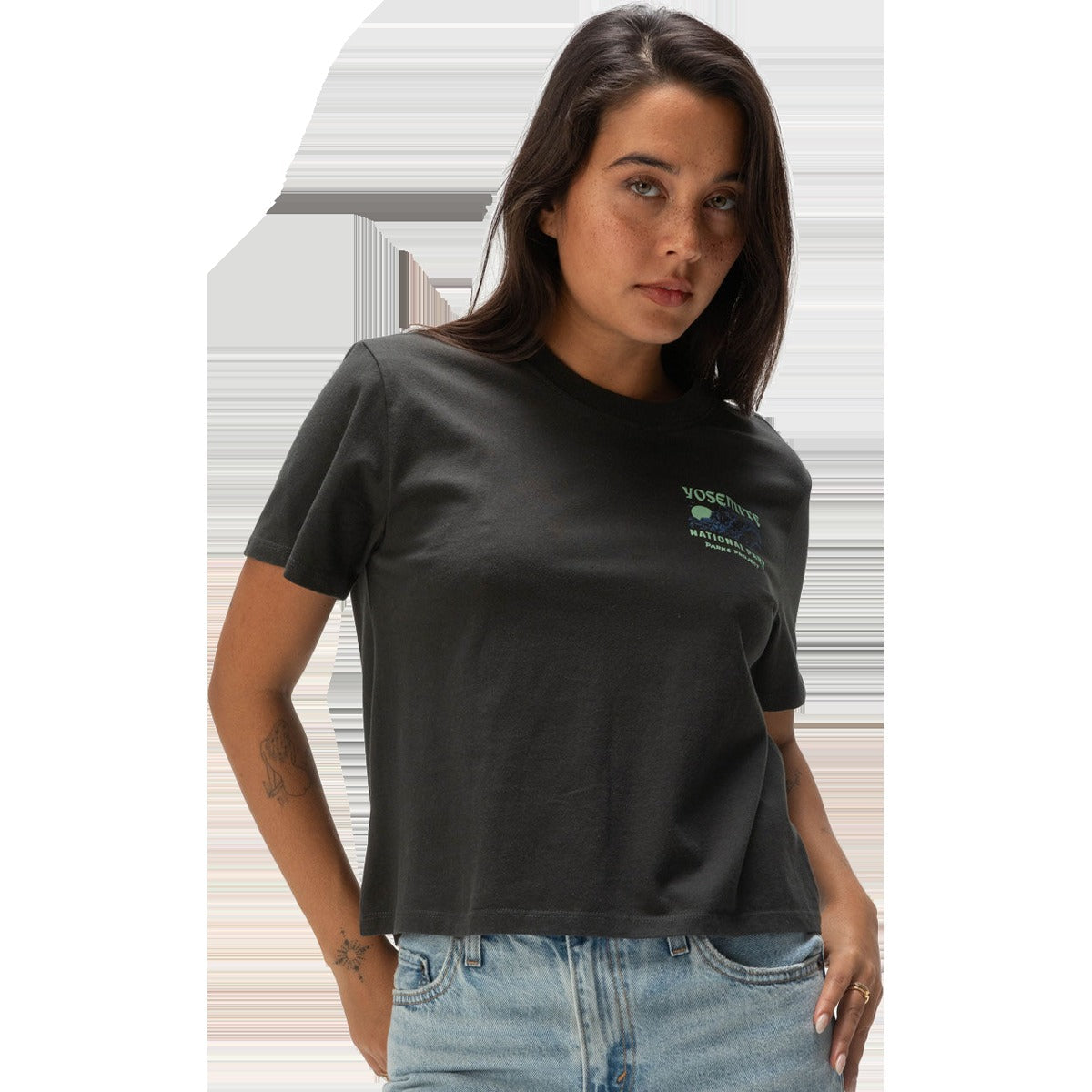 Women's Yosemite Puff Print Short Sleeve Boxy Tee