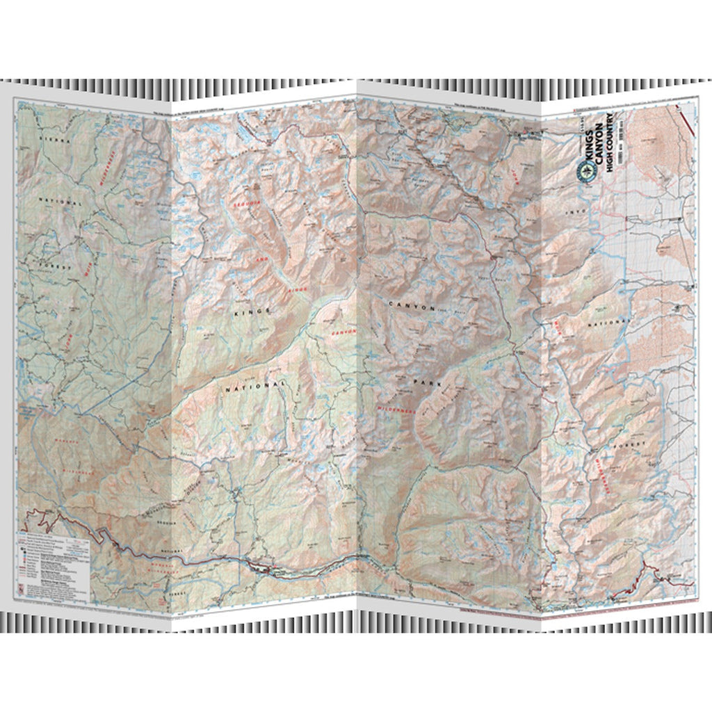 Sequoia - Kings Canyon High Country Map