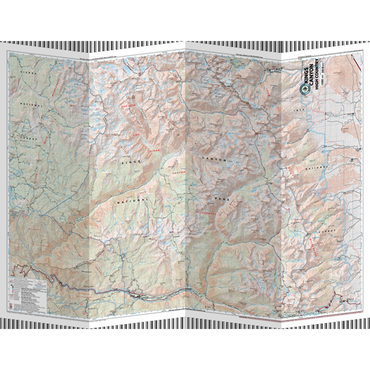 Sequoia - Kings Canyon High Country Map