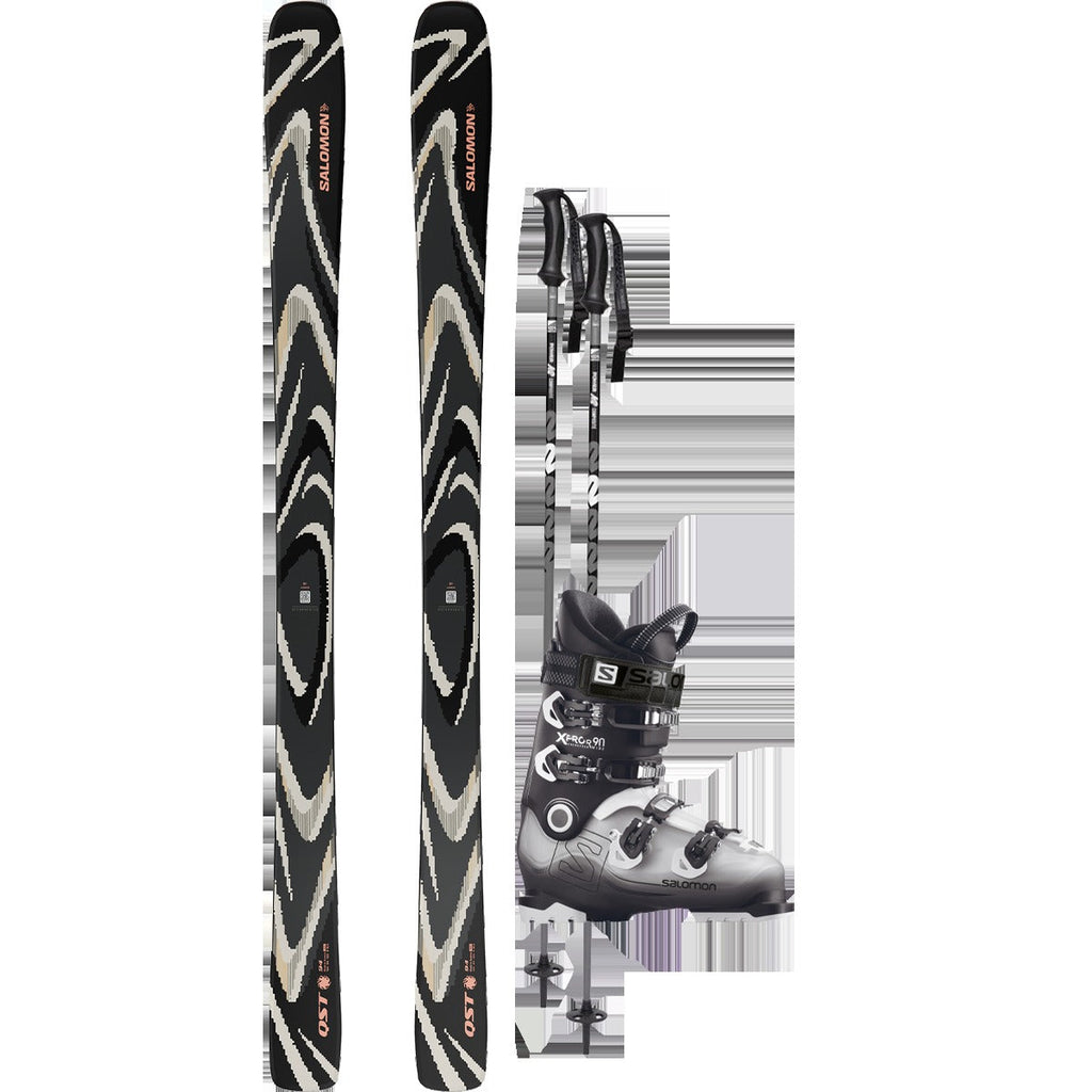 Salomon QST 94 Black Demo Ski Package