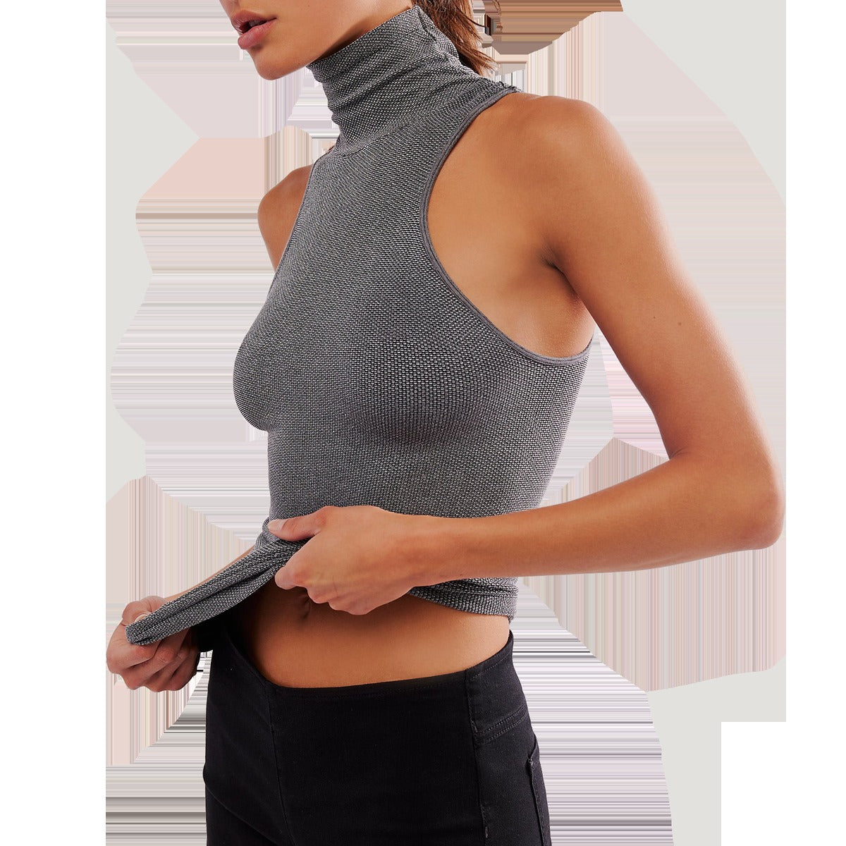Women's Always Ready Seamless Turtleneck Tank