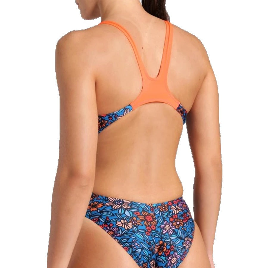 Women's Micro Floral Tech Back One Piece