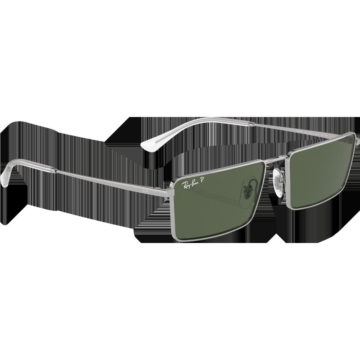 Emy Bio-Based - Polished Silver/Dark Green