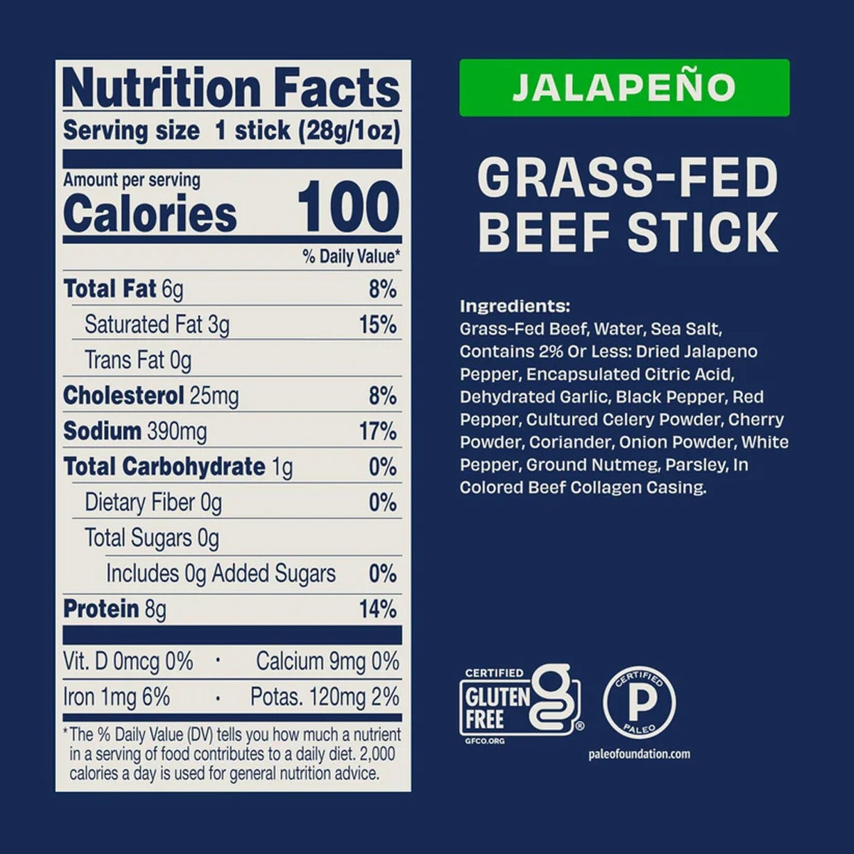 Zero Sugar 1 oz Jerky Sticks