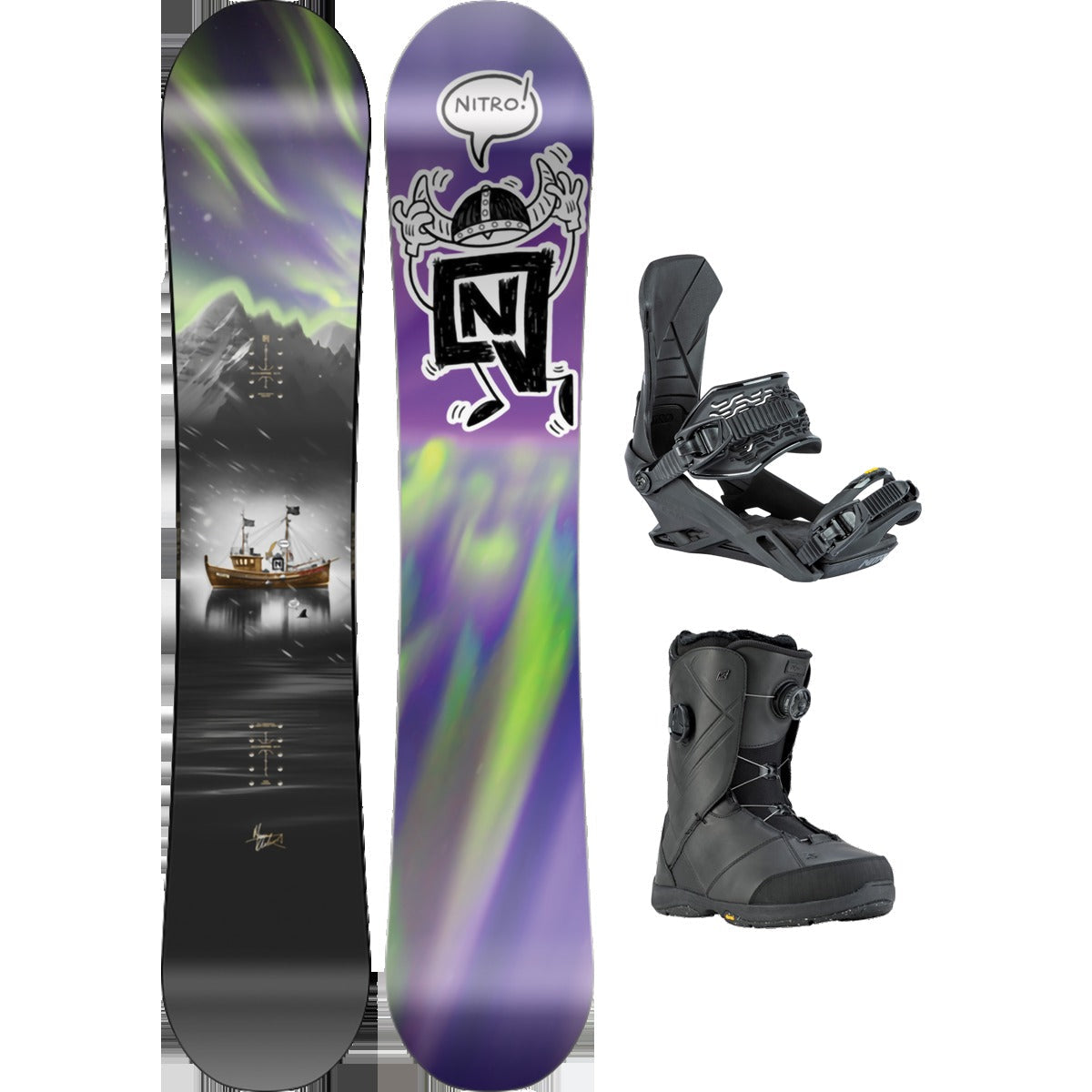 Nitro Team Pro Marcus Kleveland Demo Snowboard Package