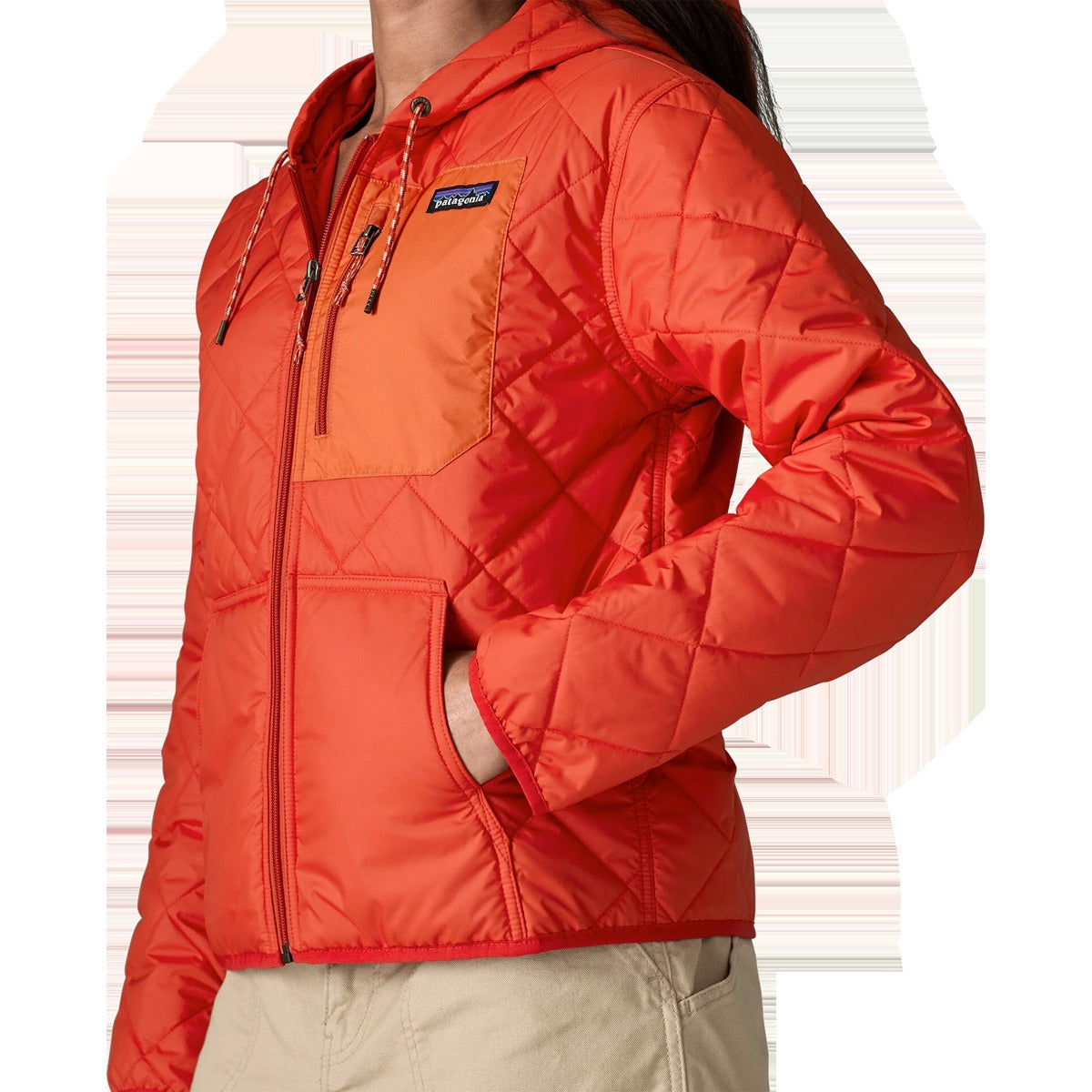 Women's Diamond Quilt Bomber Hoody