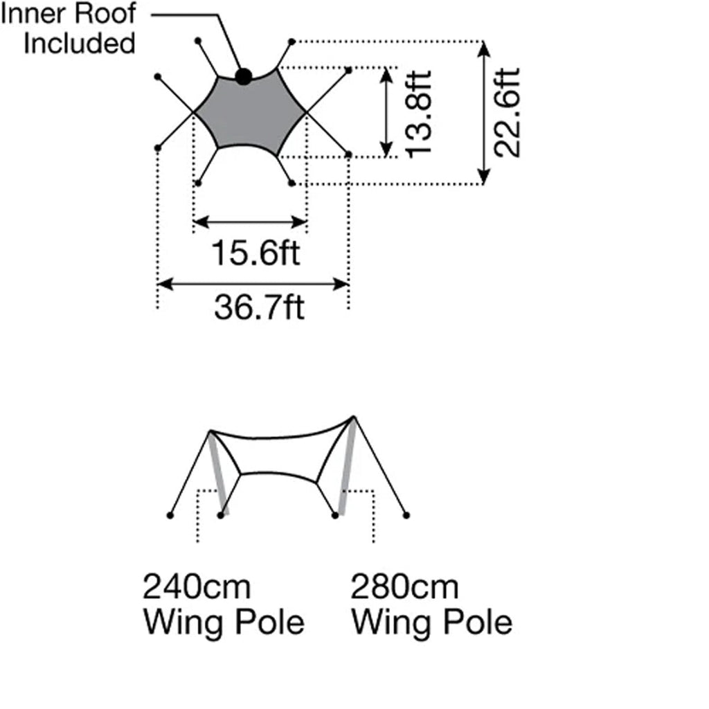 Takibi Tarp Hexa Set M
