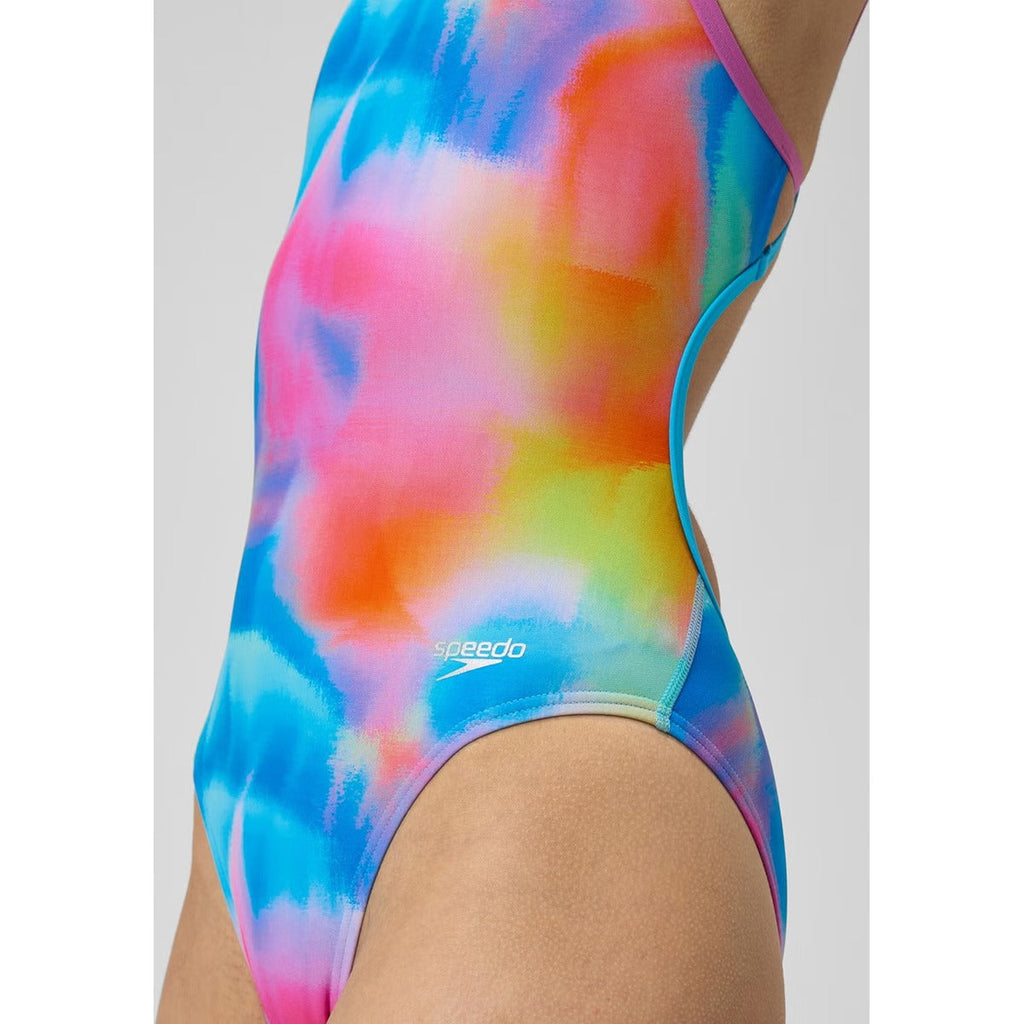 Women's Printed Tri Back One Piece