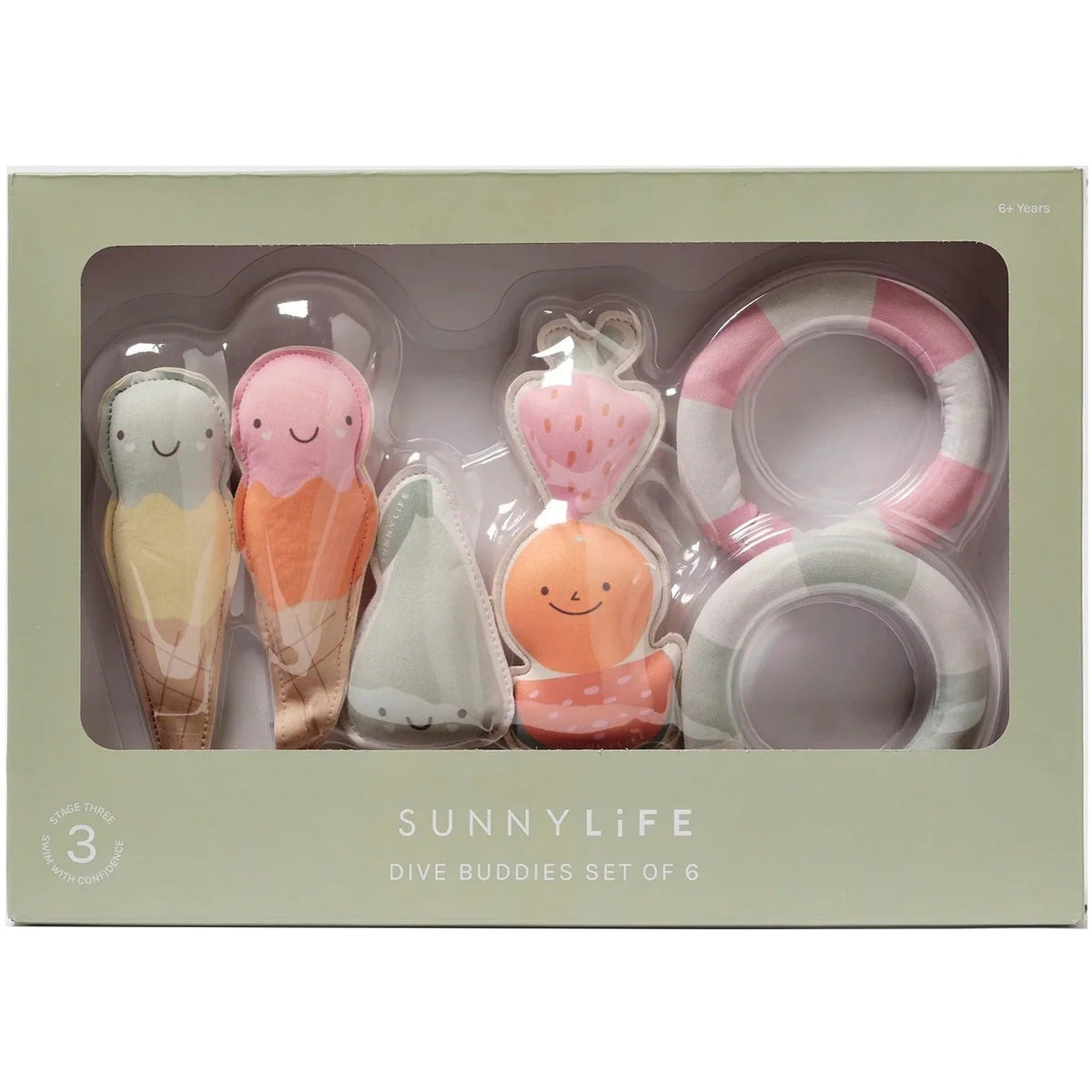 Dive Buddies Cotton Candy Set of 6