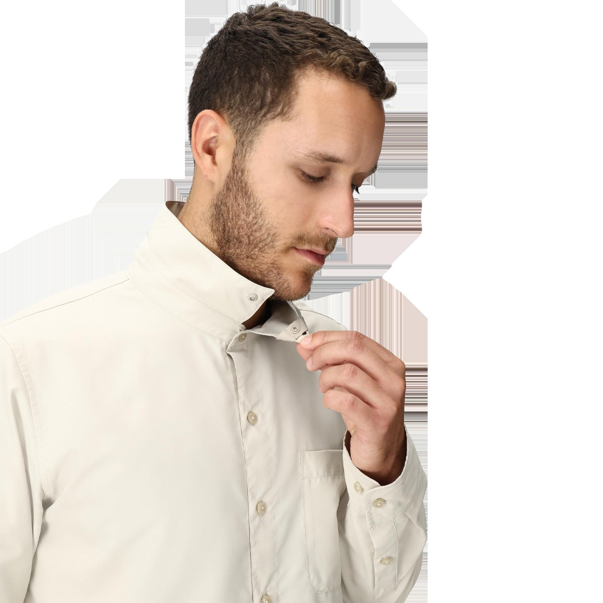 Men's AirExchange UPF 40 Long-Sleeve Collared Shirt