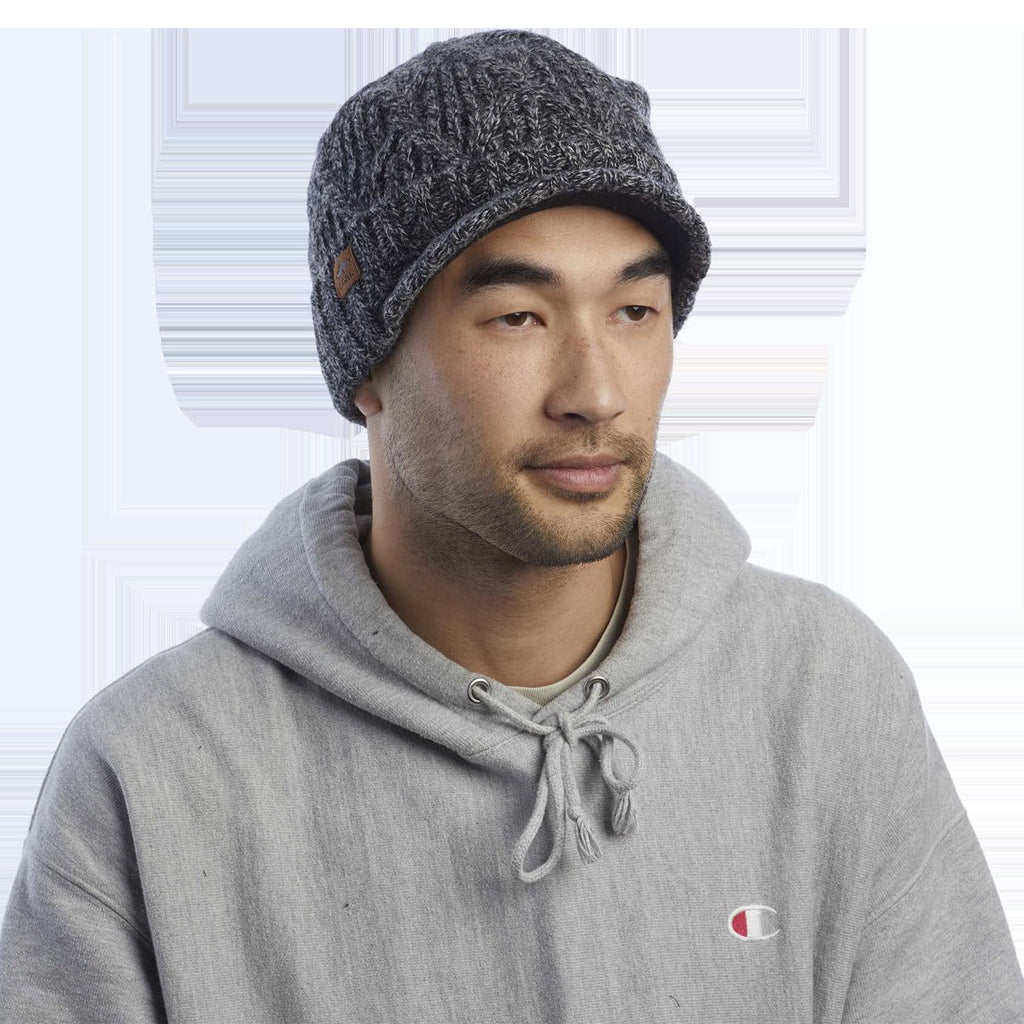 The Yukon Cable Knit Wool Brim Beanie
