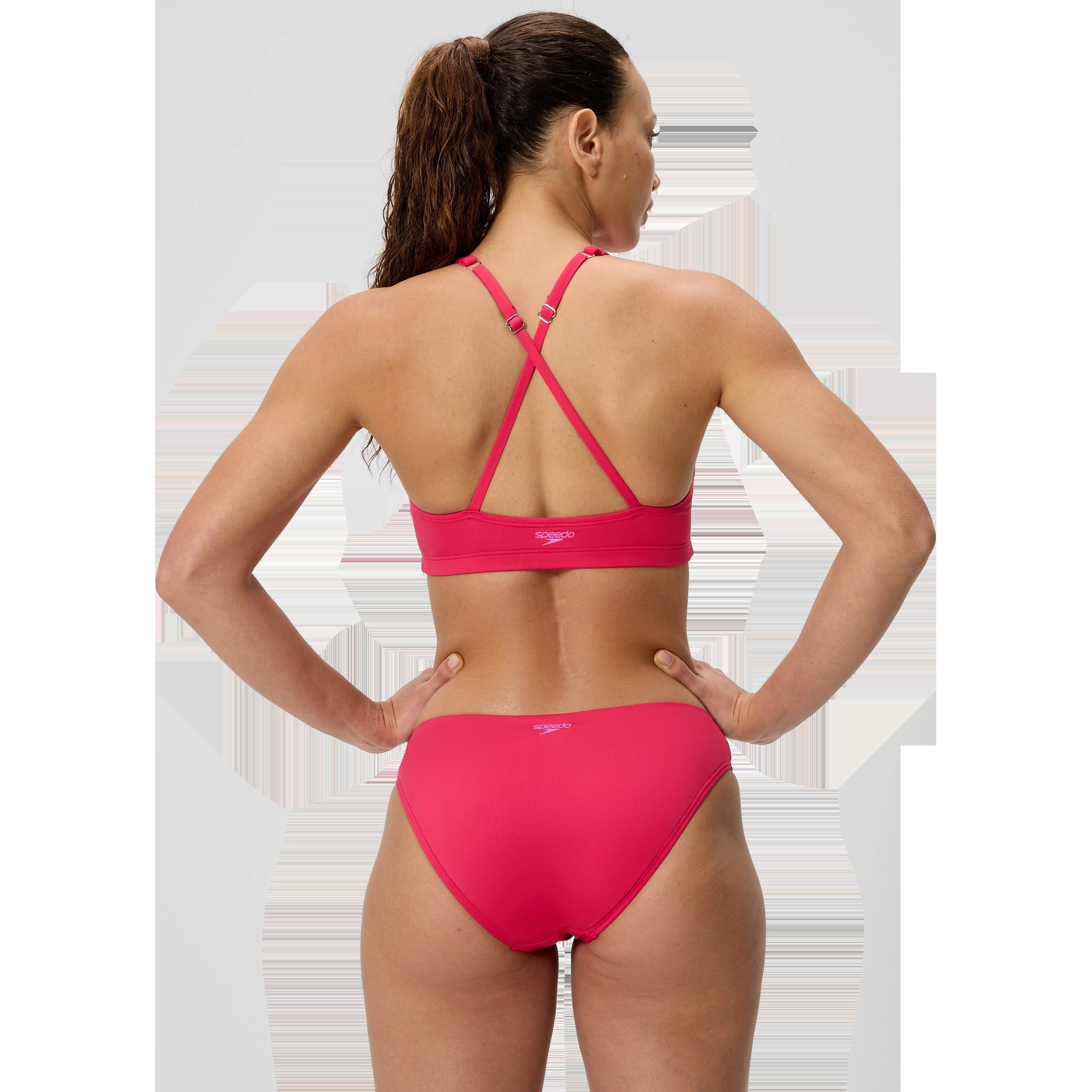 Women's Solid High Neck Bikini Top