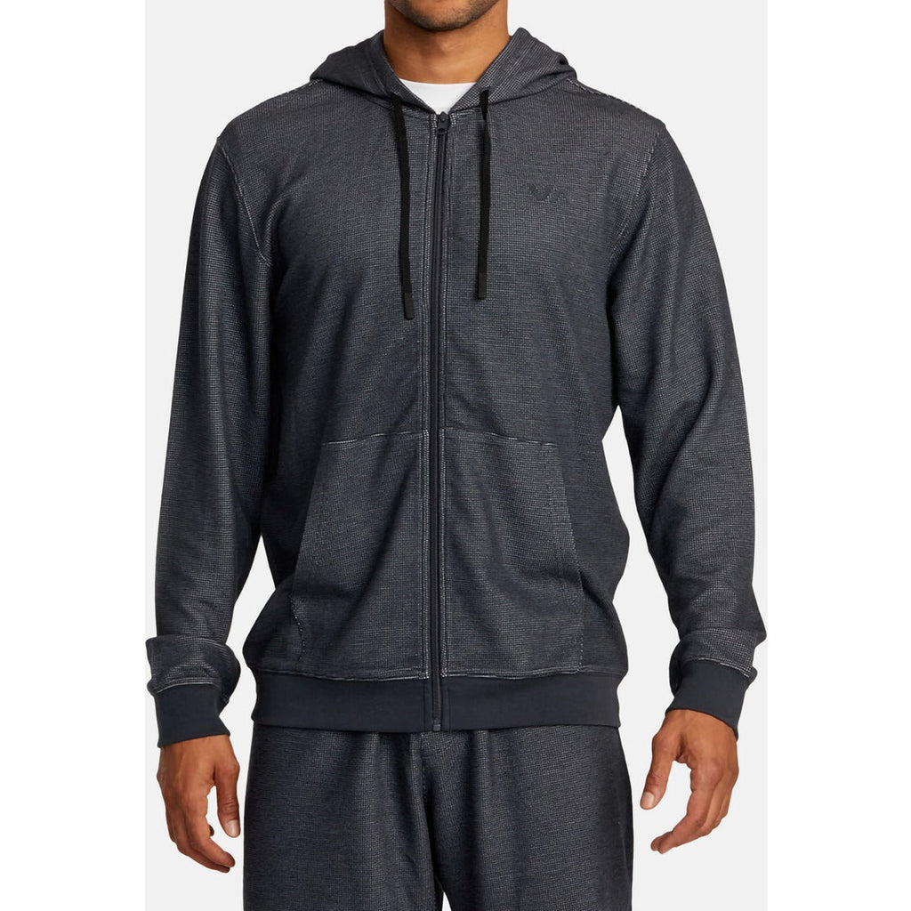 Men's Cable Waffle Zip Hood