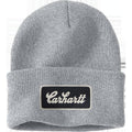 Knit Cuffed Script Patch Beanie