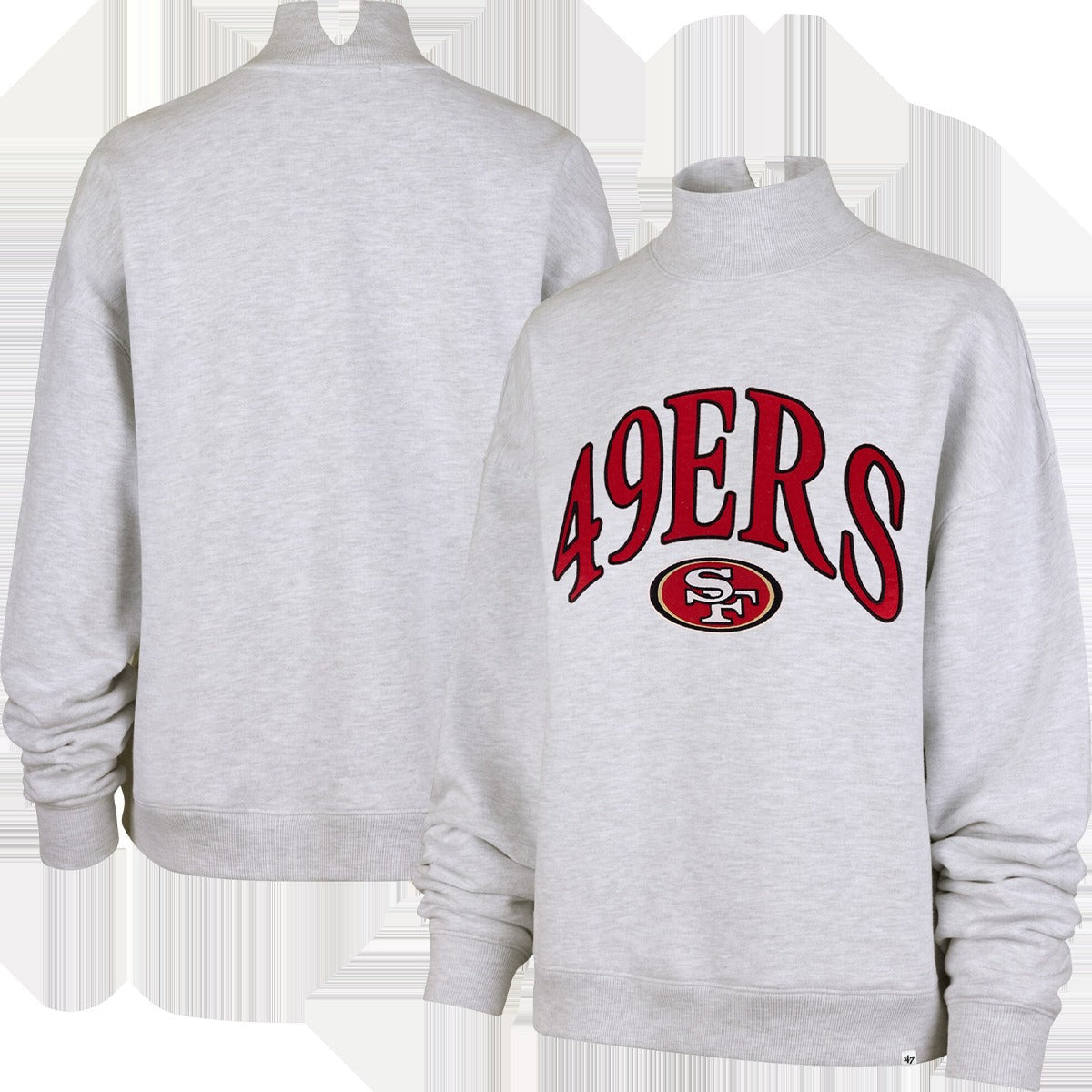 Women's 49ers Vantage Mock Neck Pullover