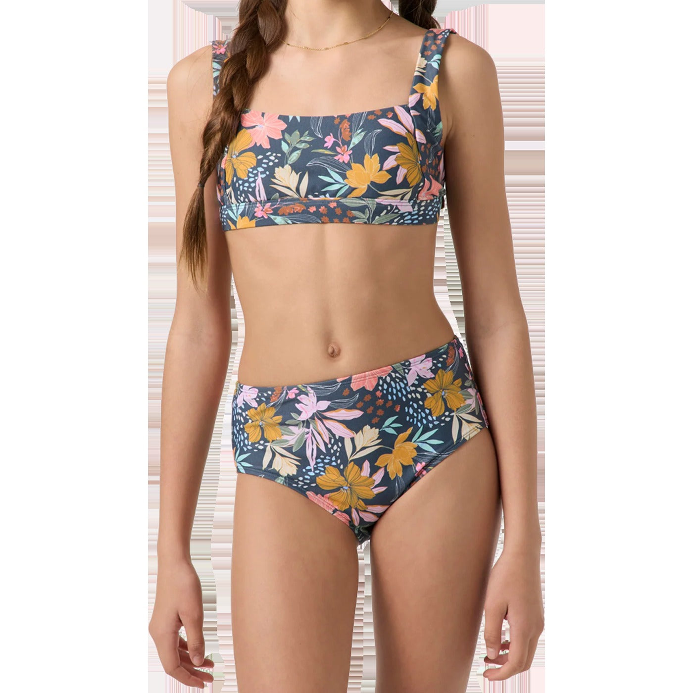 Youth Mila Floral Square Neck Tank Set