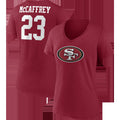 Women's 49ers Player Icon Name & Number Tee - McCaffrey
