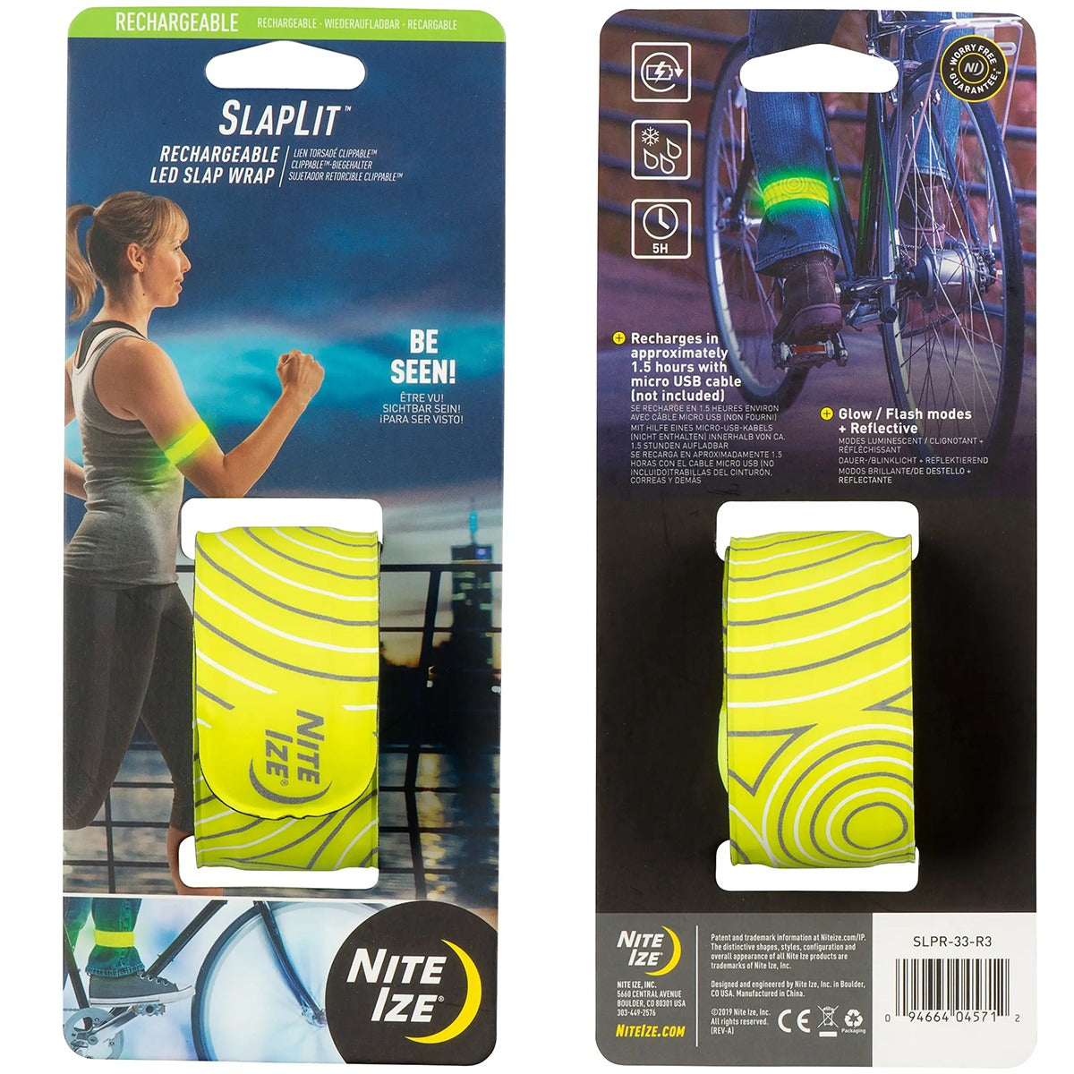 SlapLiT Rechargeable LED Slap Wrap - Yellow