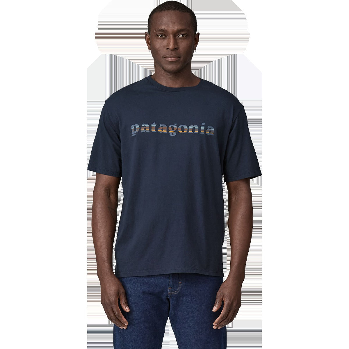 Men's 73 Skyline Text Logo Organic T-Shirt