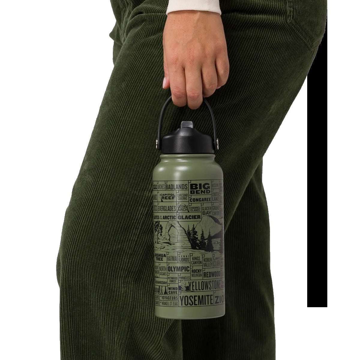 National Parks of the USA Checklist 32 oz Insulated Water Bottle