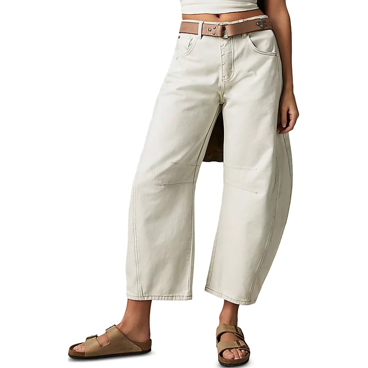 Women's Good Luck Mid Rise Barrel Jeans