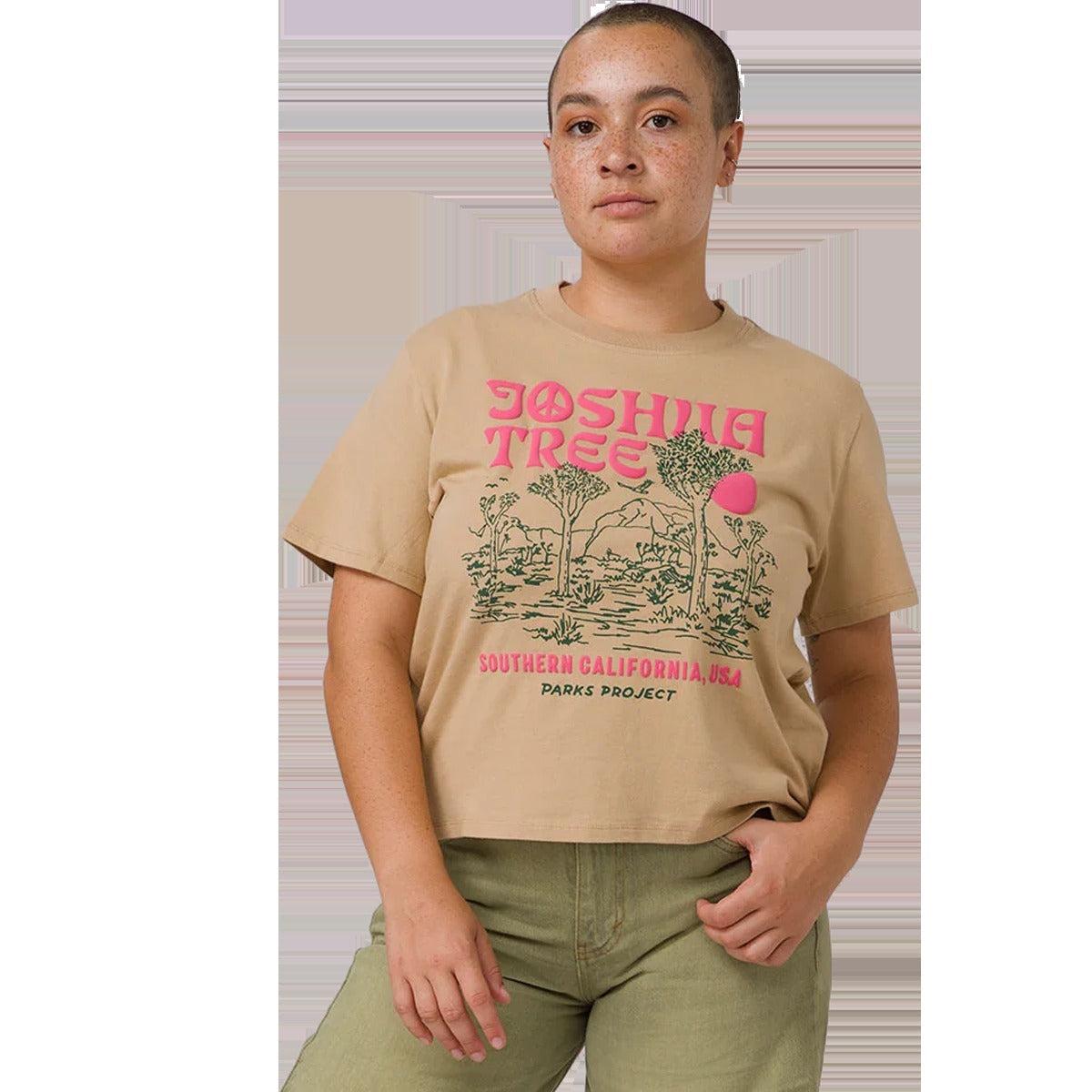 Women's Joshua Tree Puff Print Boxy Tee