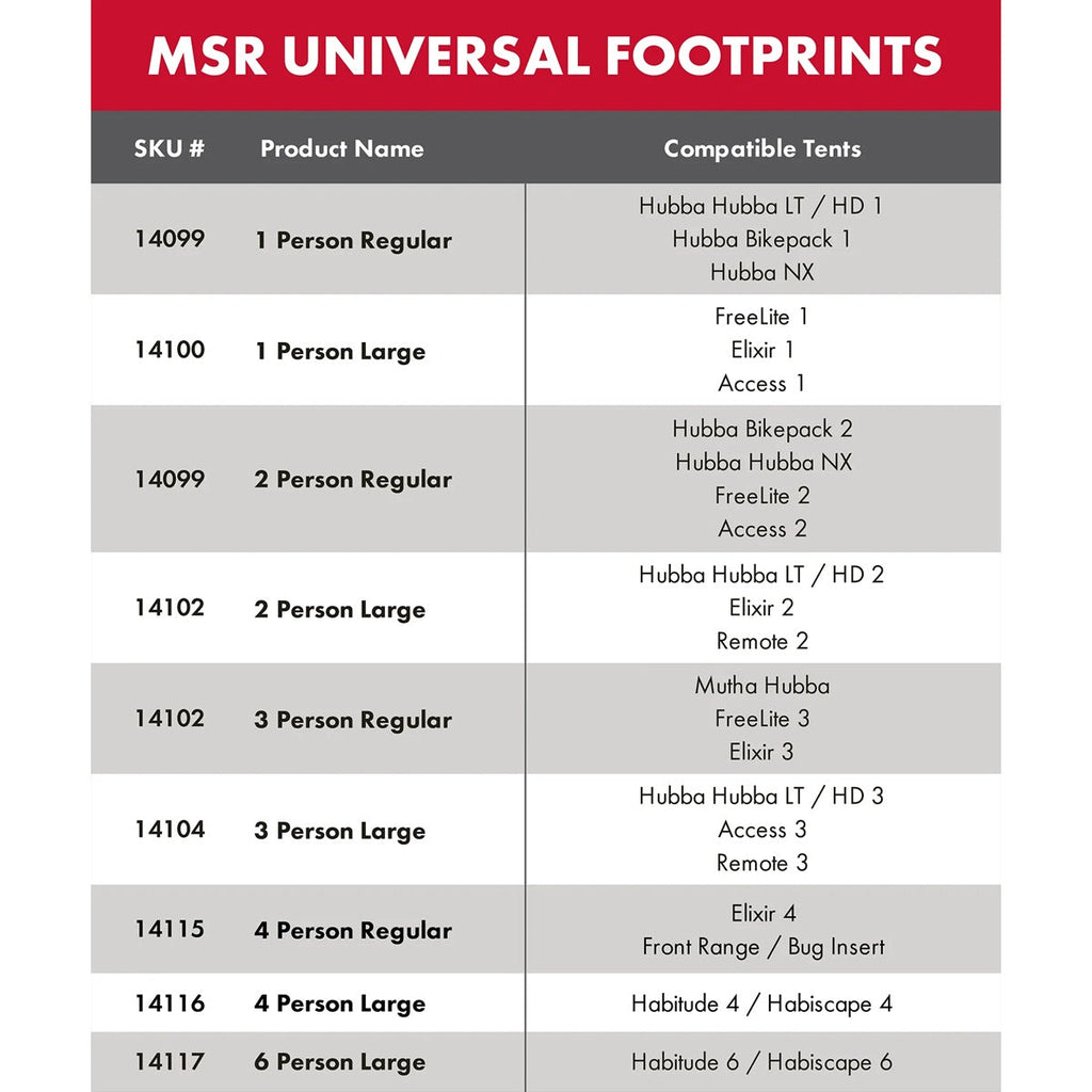 Universal 2 Person Large Footprint