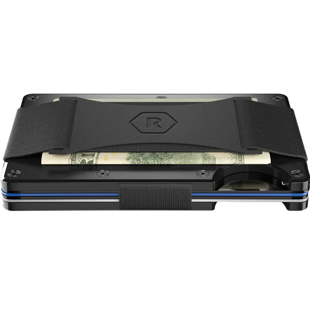 Aluminum Wallet with Cash Strap