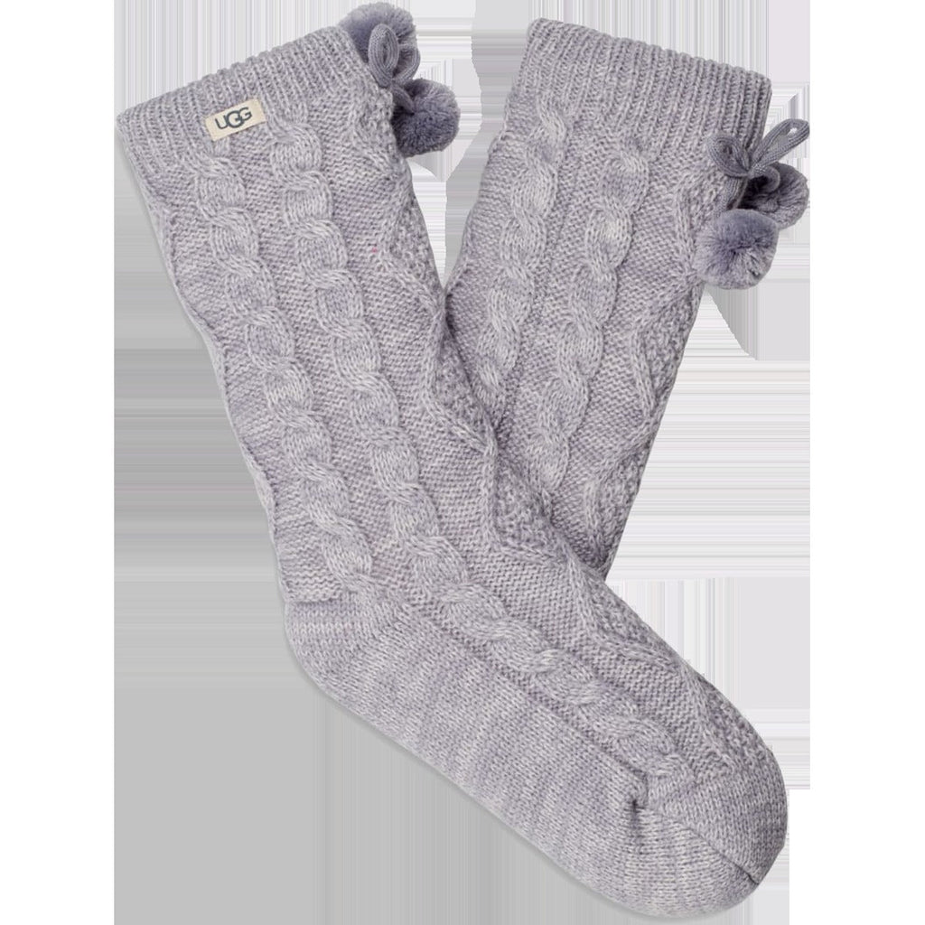 Women's Pom Pom Fleece Lined Crew Sock