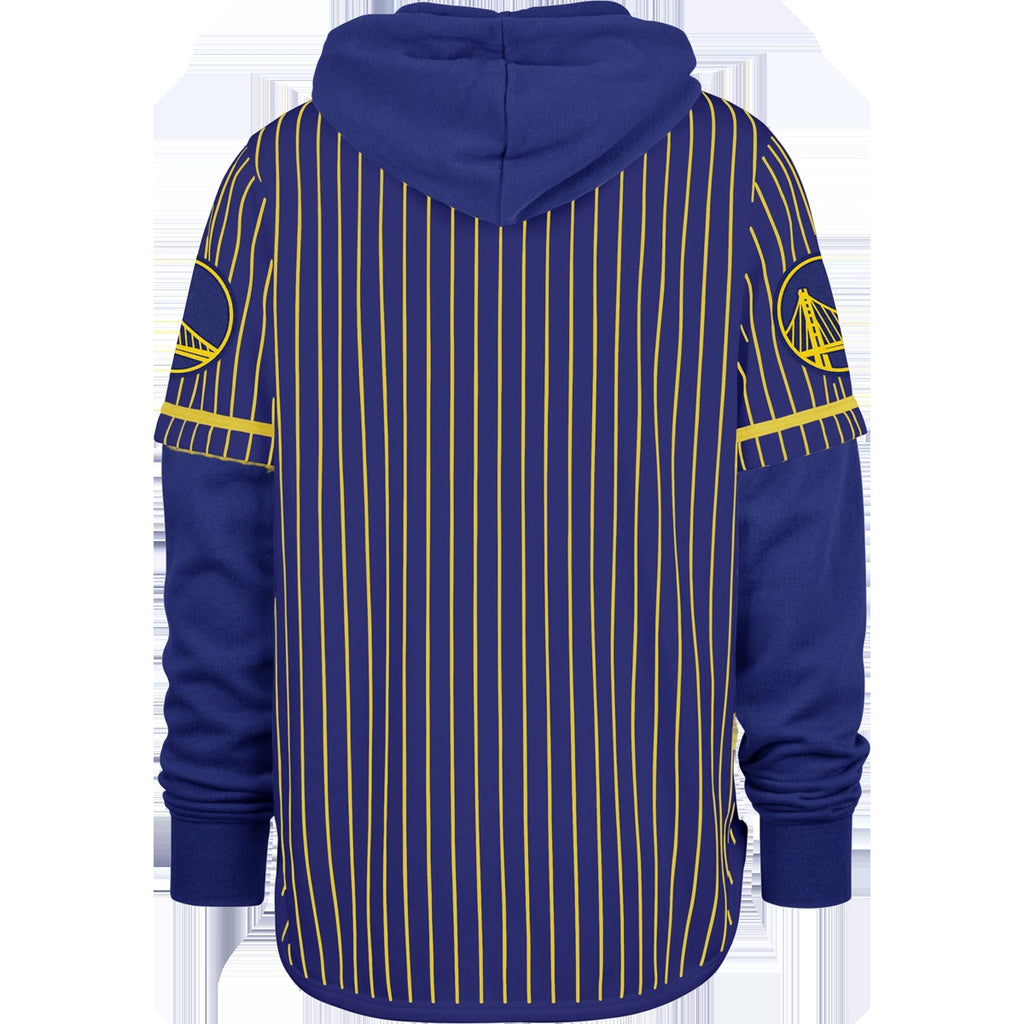 Men's Warriors Pinstripe Double Header Shortstop Pullover