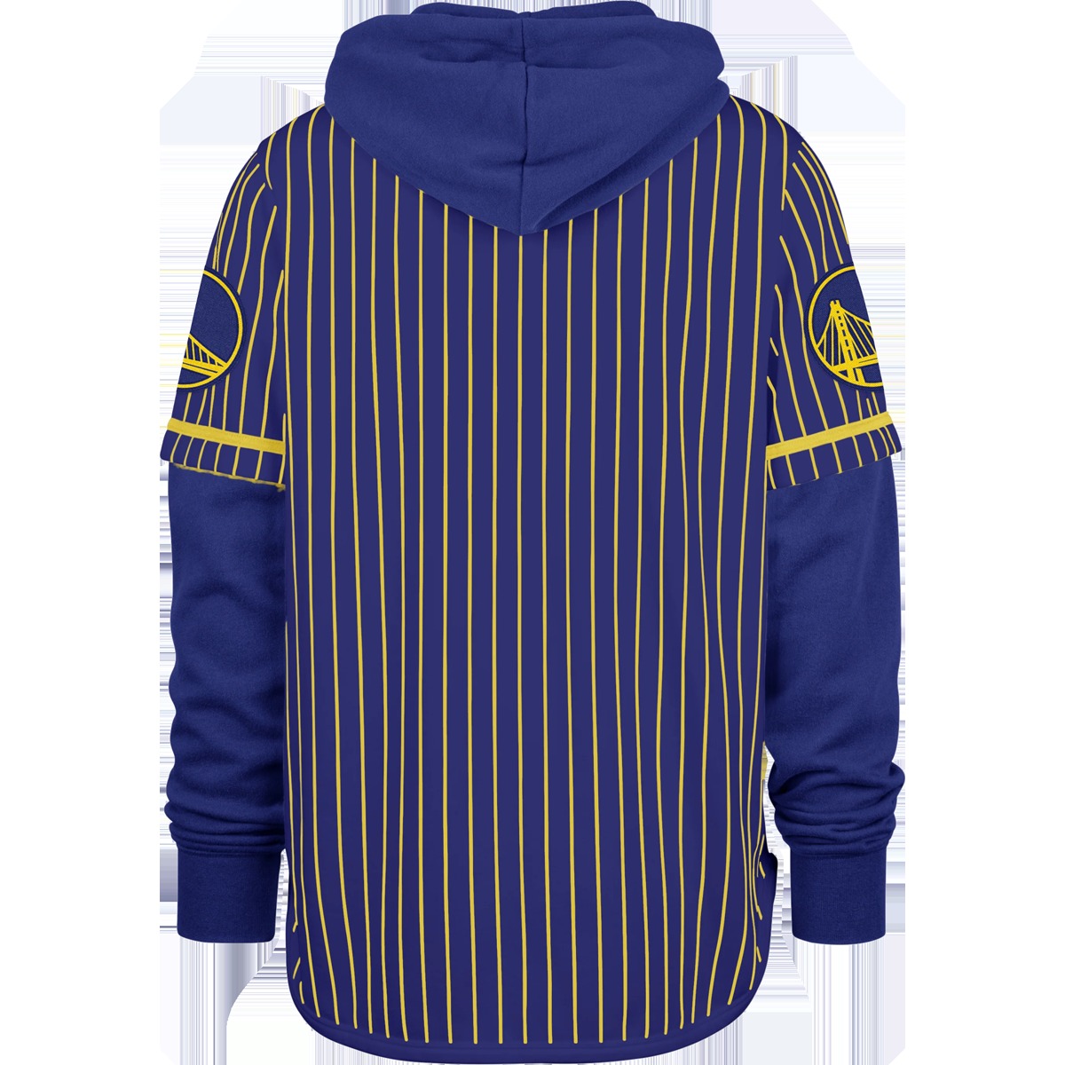 Men's Warriors Pinstripe Double Header Shortstop Pullover