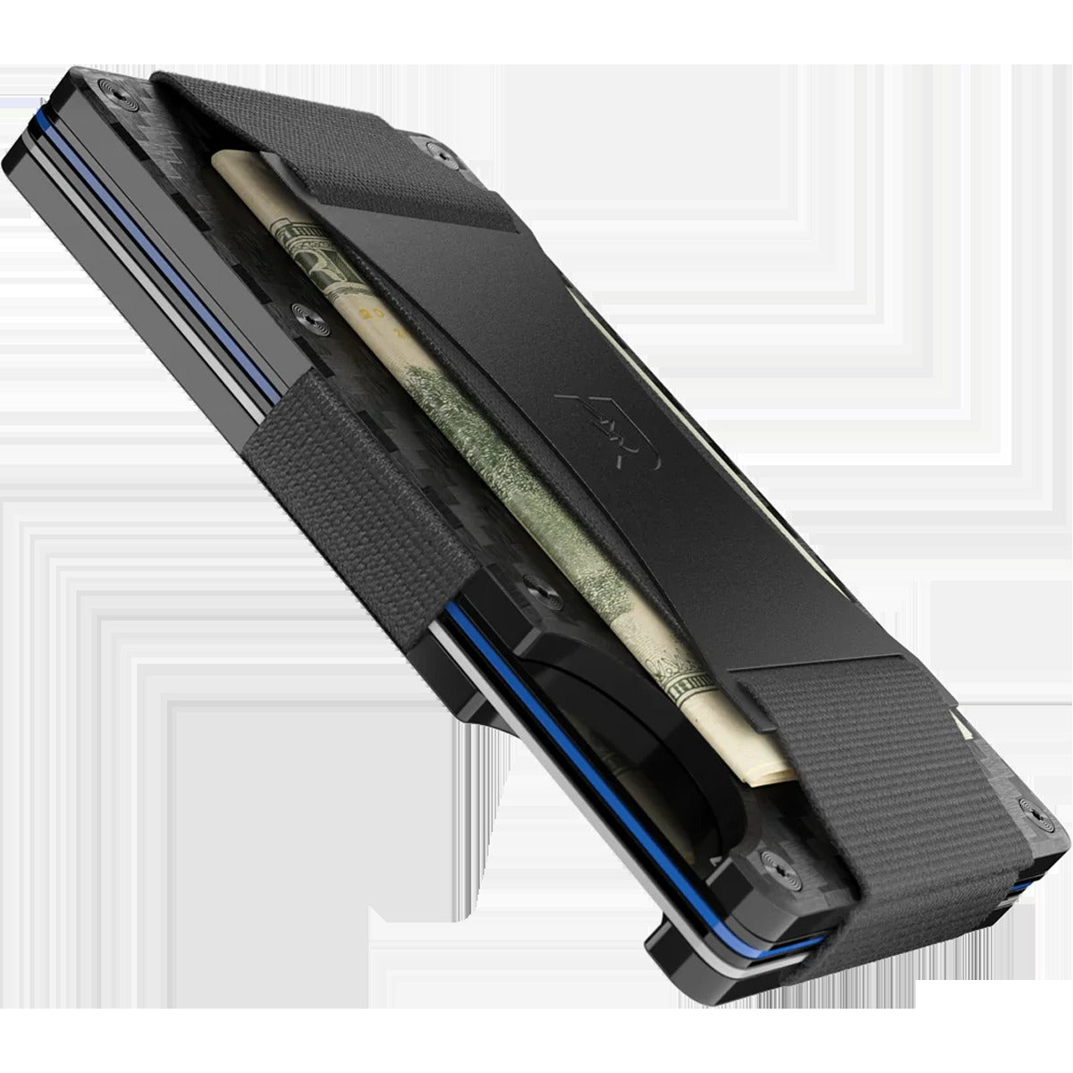 Carbon Fiber Wallet with Cash Strap